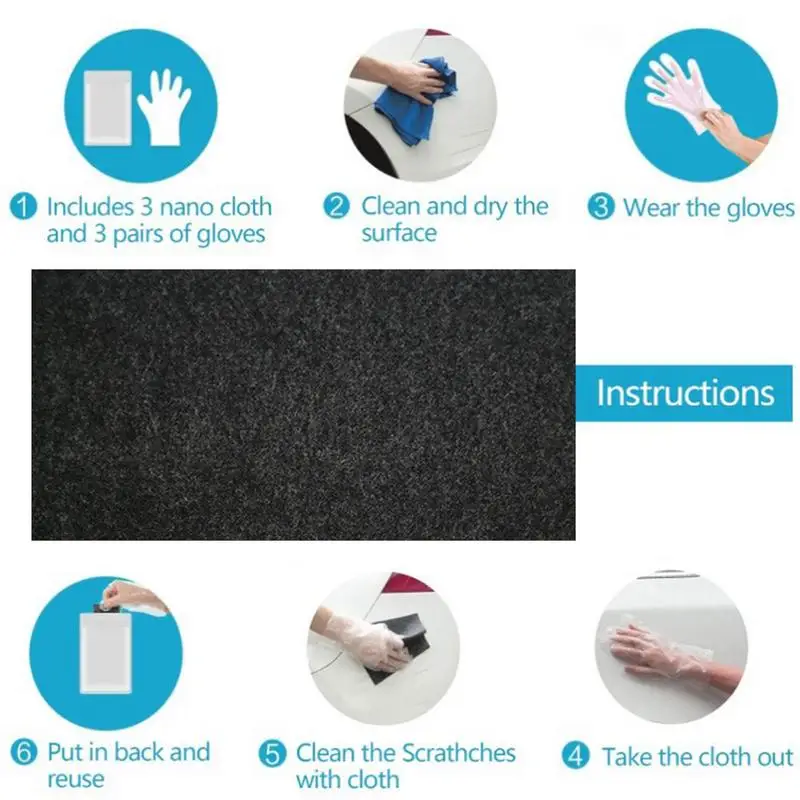 Ткань Nanosparkle для удаления царапин ткань ремонта в автомобиле