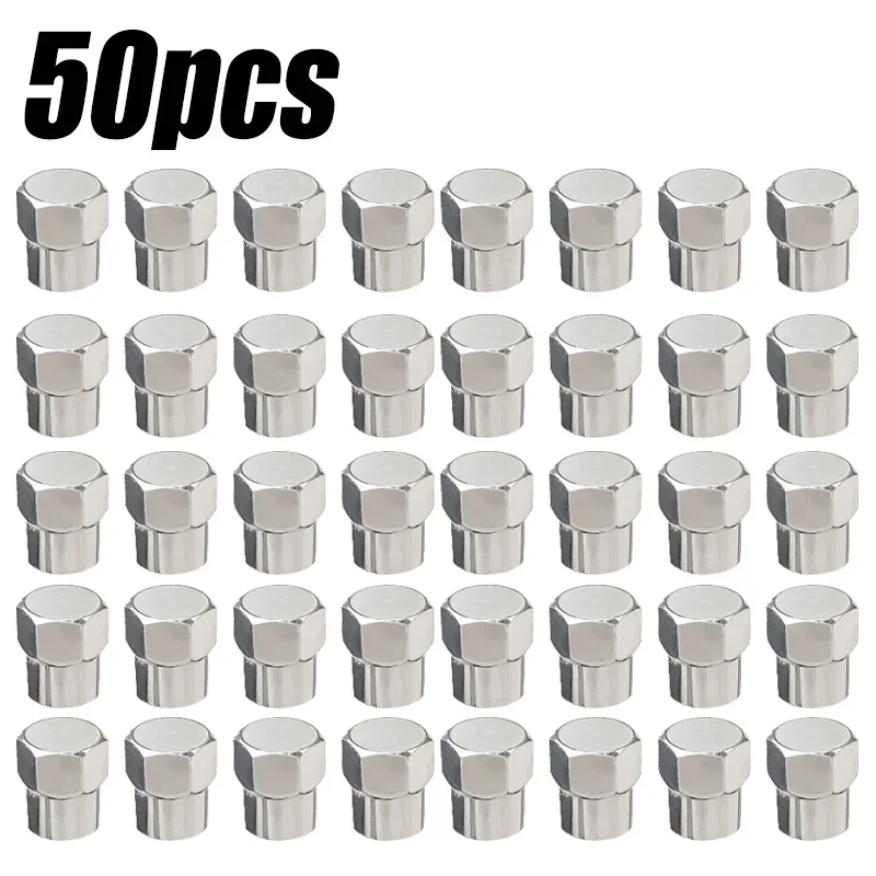 

1-50 шт. колпачки для стержня клапана для автомобильных шин, шестигранная крышка стержня клапана для шин, универсальная для всех клапанов шин, аксессуары, колпачки для клапанов для ободов колес