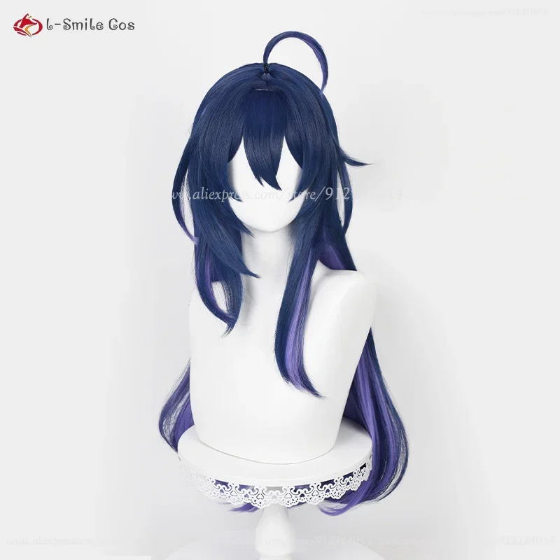 Game Honkai: Star Rail Seele Косплей Парик 73 см Синий Черный Фиолетовый Волосы на голове