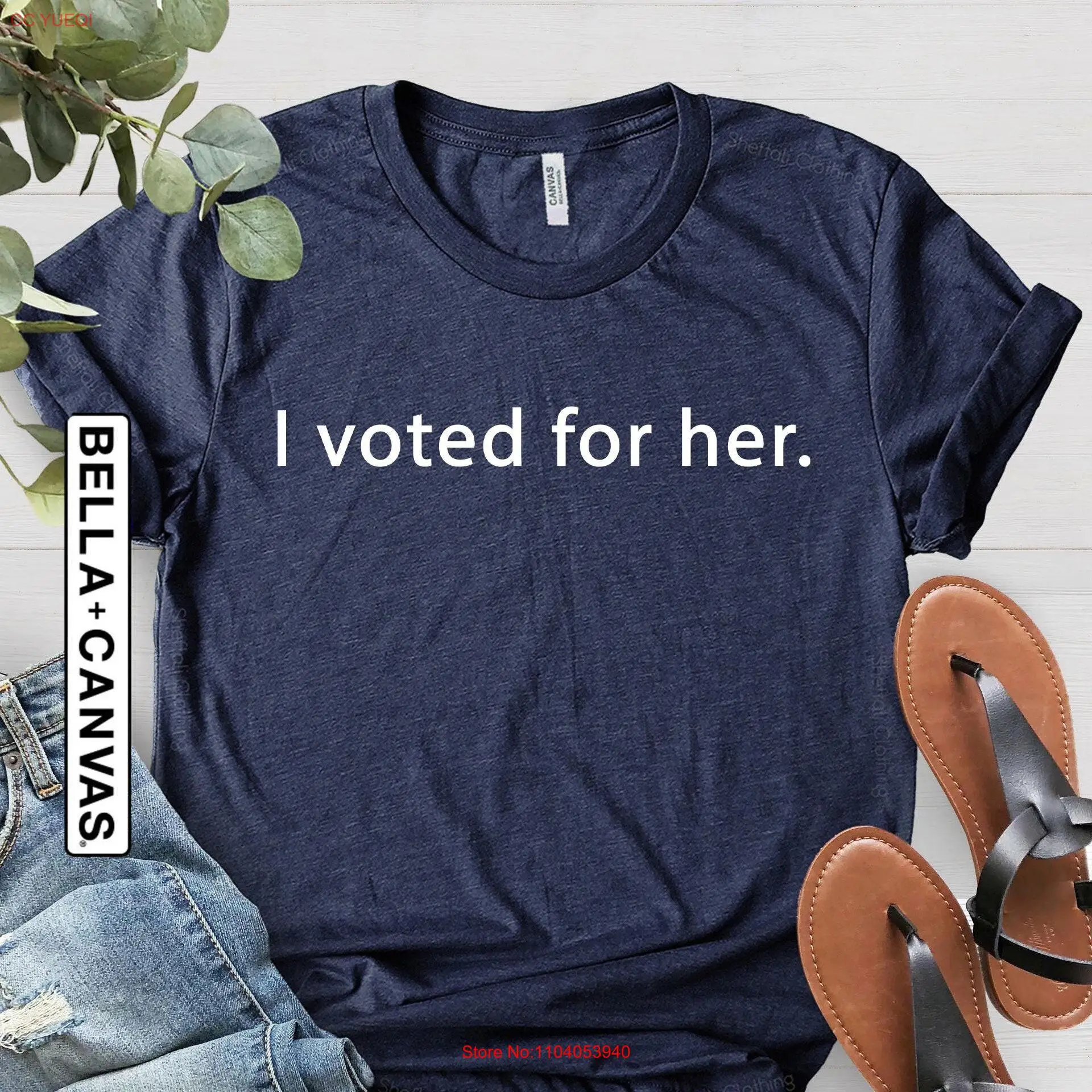 Футболка Я голосовал для нее женская футболка Power Democrat Equal Rights Roe V Wade Post Election 2024