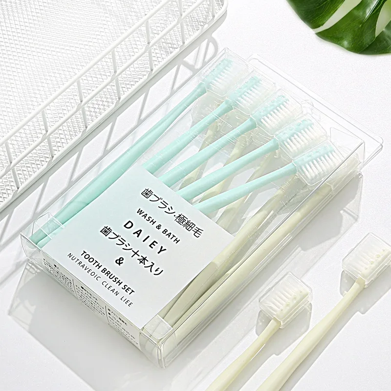 

10pcs/set Adult Soft Hair Sheathed Household Toothbrushes