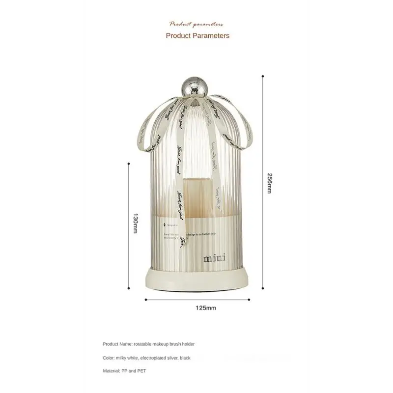 

Вращающийся держатель для карандашей с крышкой, роскошный портативный Настольный органайзер для макияжа, инструмент для макияжа, ювелирные изделия