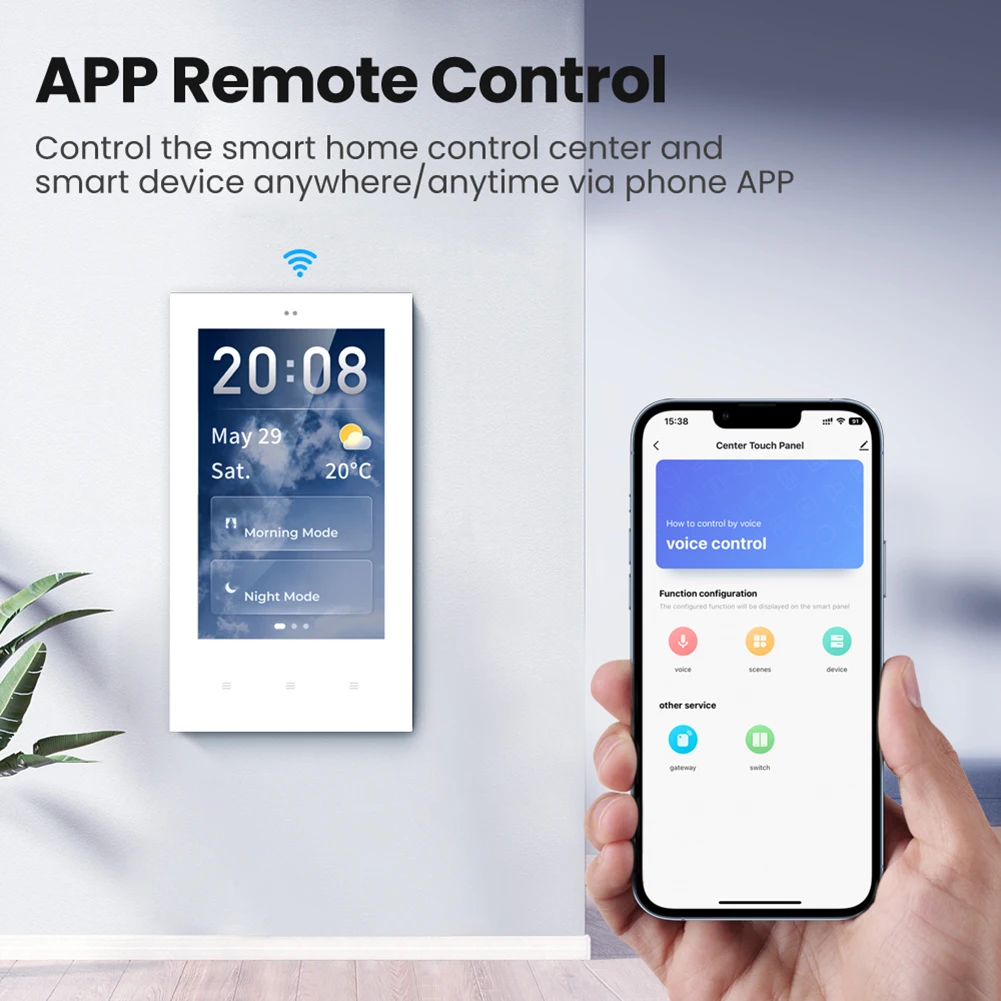 

Умный центральный пульт управления Tuya, Wi-Fi, поддержка Alexa, US, 4 дюйма, центральное управление, встроенный беспроводной концентратор Zigbee, функция совместного использования