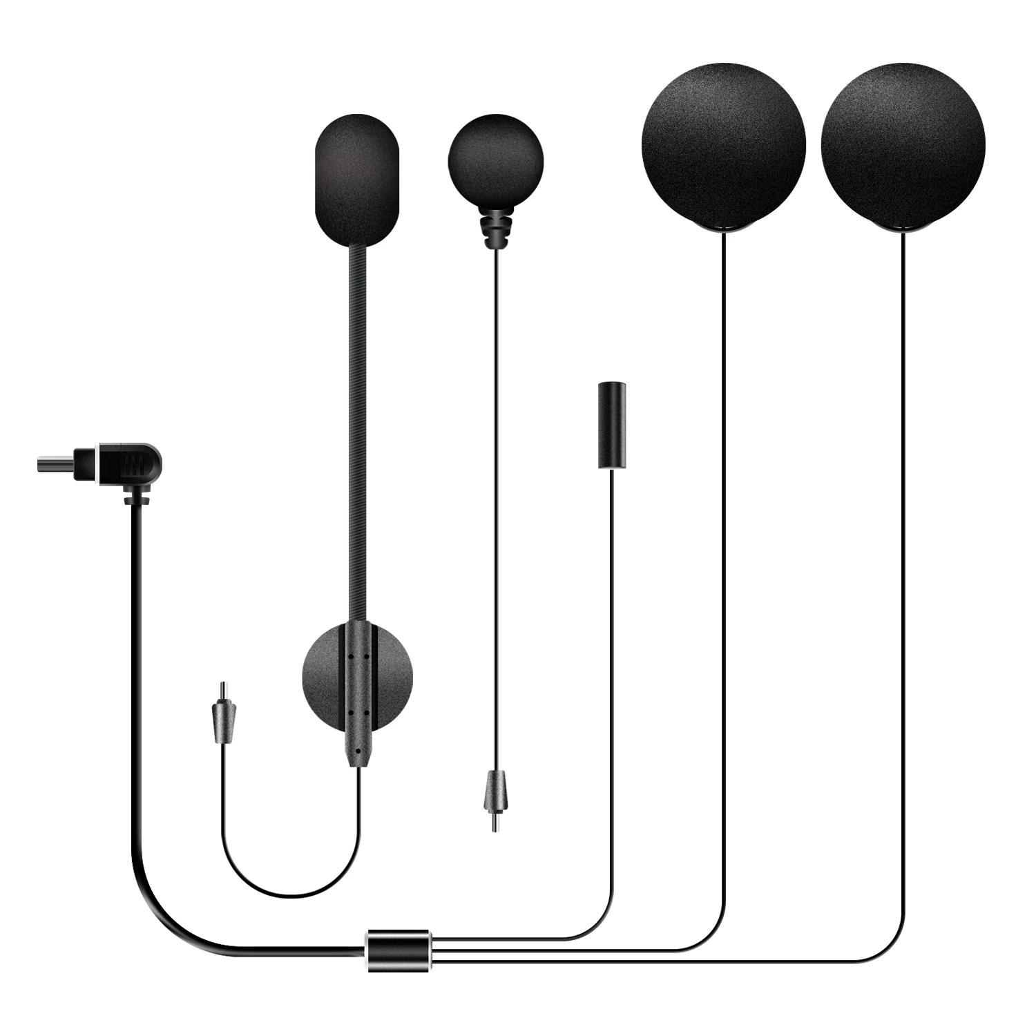 Фото Fodsports наушники с жестким мягким микрофоном для FX30C PRO мотоциклетный шлем bluetooth гарнитура №1