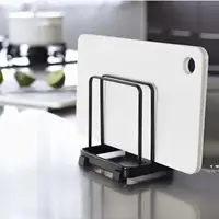 2 Layer Chopping Cutting Board Holder Stand Drying Rack Drainer Kitchen Counter Storage Organizer Nordic Style Vertical Cabinet
