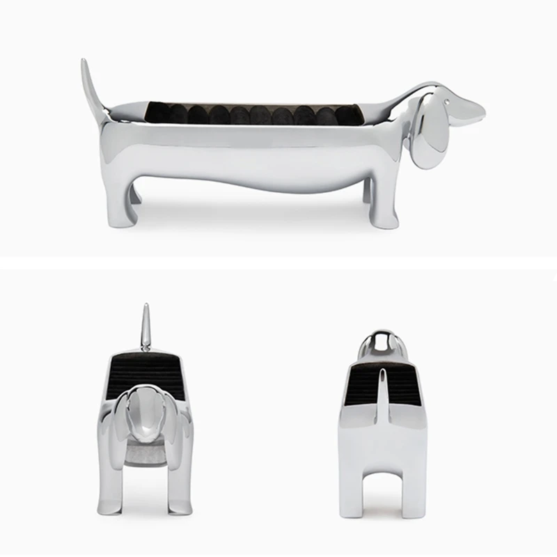 

L21E Beautiful Wedding Ring Holder Dachshund Dog Shape Jewelry Tray Display Tray Decorative Ring Holder Jewelry Storage
