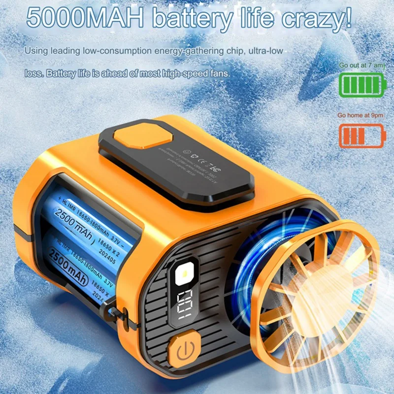 Вентилятор охлаждения с креплением на поясе высокотемпературный портативный