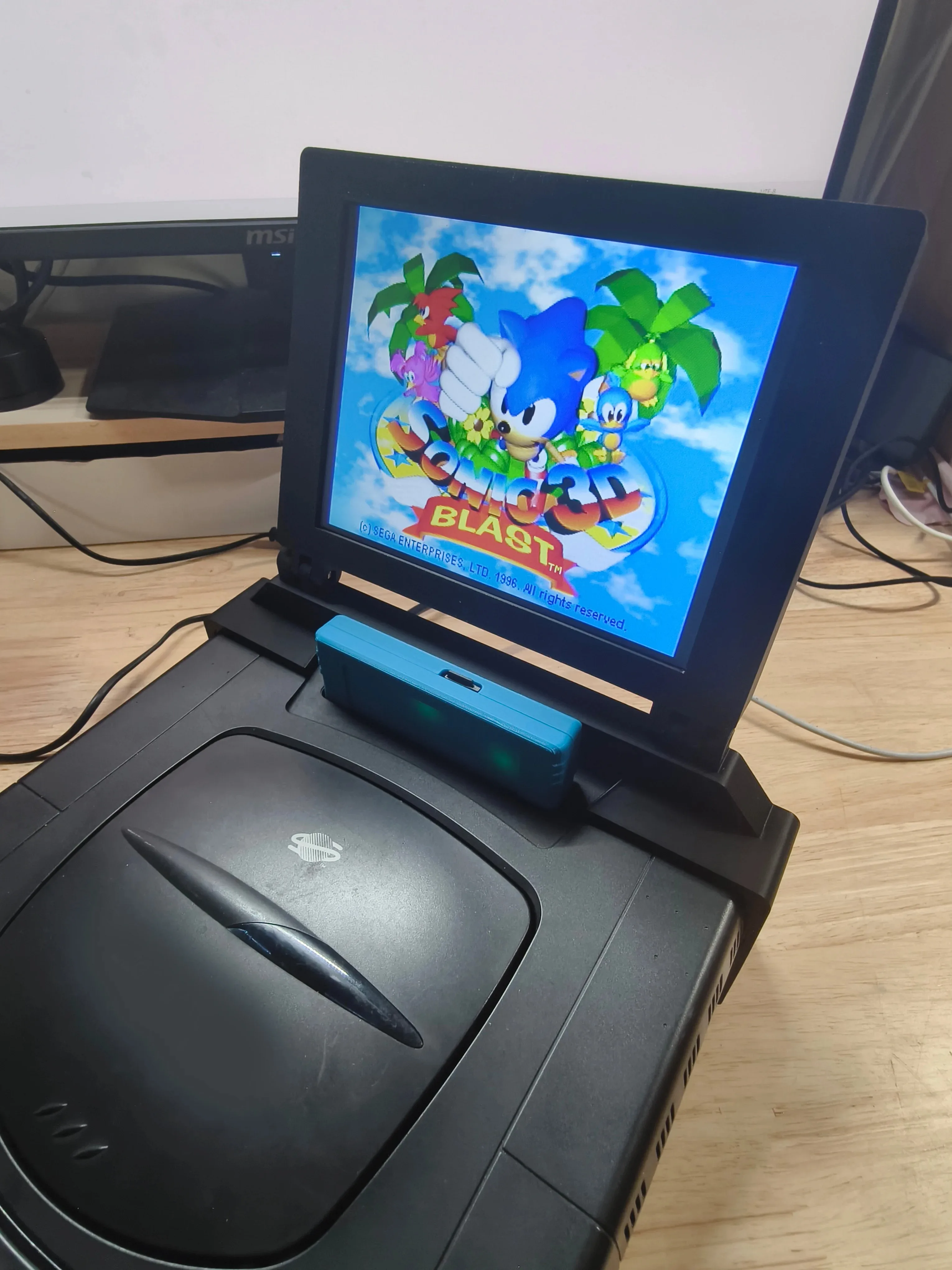 Фото 8-дюймовый портативный мини-монитор Saroo SS Saturn Retro Arcade Game Console со стереозвуком для консоли Saturn SS №1