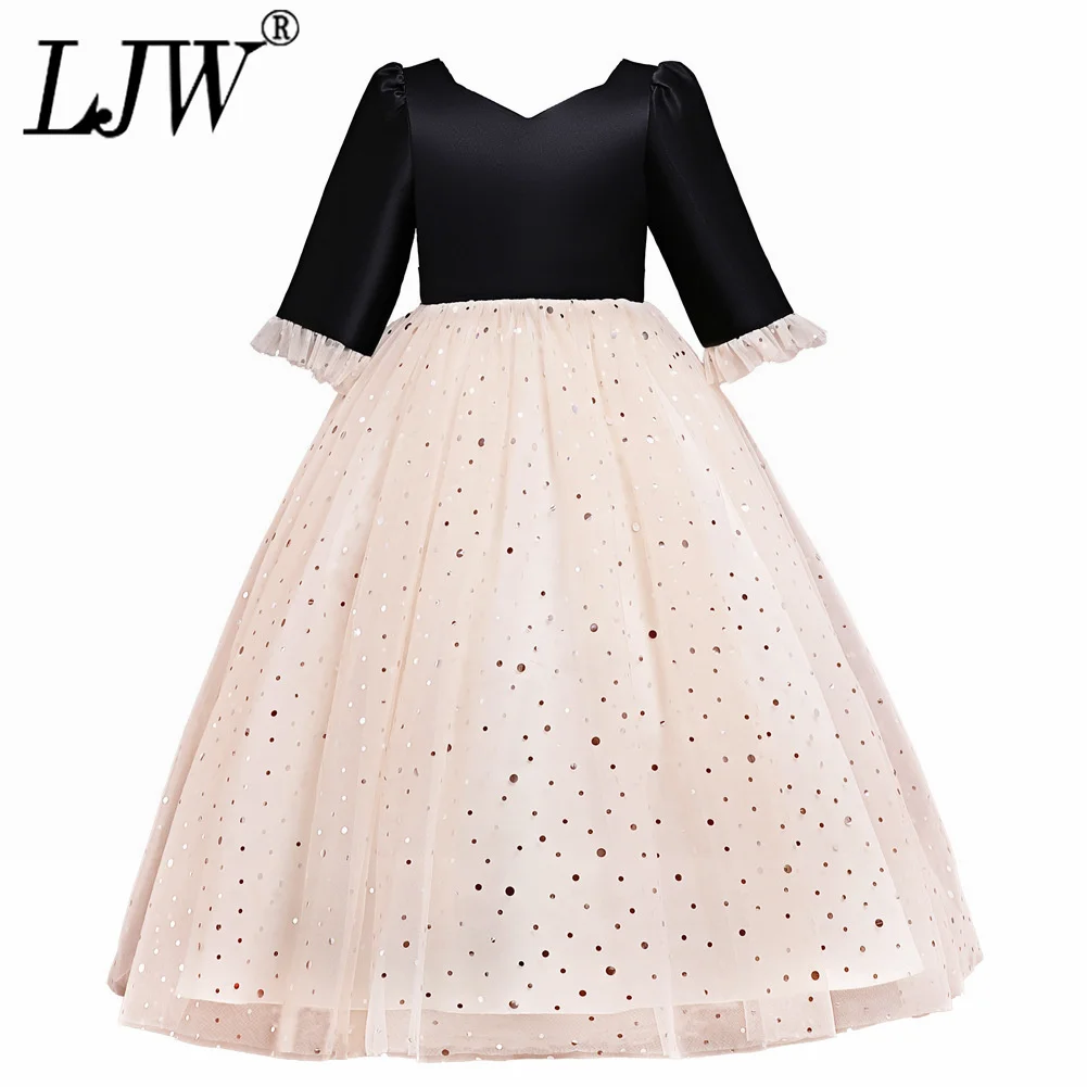 

2022 Lace Teenagers child girl wedding dress Princess elegant party sleeveless girl Dress For Summer It's beautiful and noble.