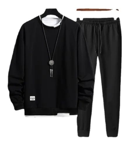 

Новинка 2021, мужские повседневные толстовки Xfh с капюшоном, мужские Модные мужские свитшоты разных цветов с круглым вырезом и имитацией двух ...