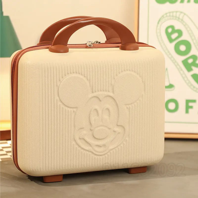 Disney Mickey's New Original Travel Handcase Cartoon Cute Makeup Box Luxury Brand Multi -functional Mini Handbag High Quality