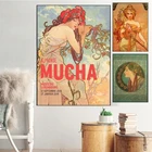 Винтажные плакаты Alphonse Fly, Картина на холсте, настенные художественные принты, минималистичные картины для гостиной, Современный домашний декор, квадраты