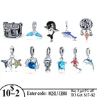 Лидер продаж, 925 серебряные бусины-шармы для браслетов Pandora