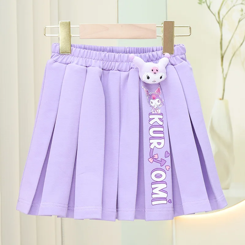 Новинка 2023 куртка для девочек рубашка плиссированная юбка Kuromi модная