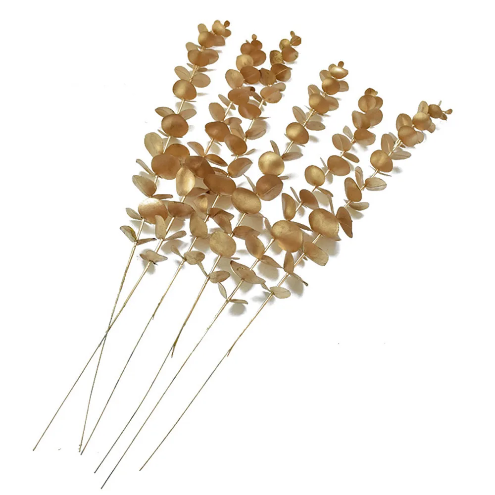 Искусственные золотые ветки эвкалипта FGHGF