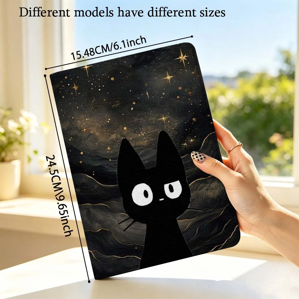 Фото Чехол для планшета Cat Starry Night для OPPO VIVO IQOO OnePlus Realme Pad 3 Pro 13 12.1 11.61 11.4 10.36 11 дюймов, мягкий №4