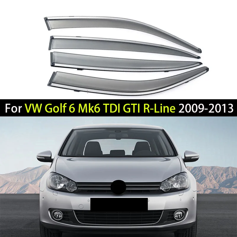 Автомобильный оконный козырек для VW Volkswagen Golf 6 Mk6 TDI GTI R-Line 2009-2013 ветрозащитный от