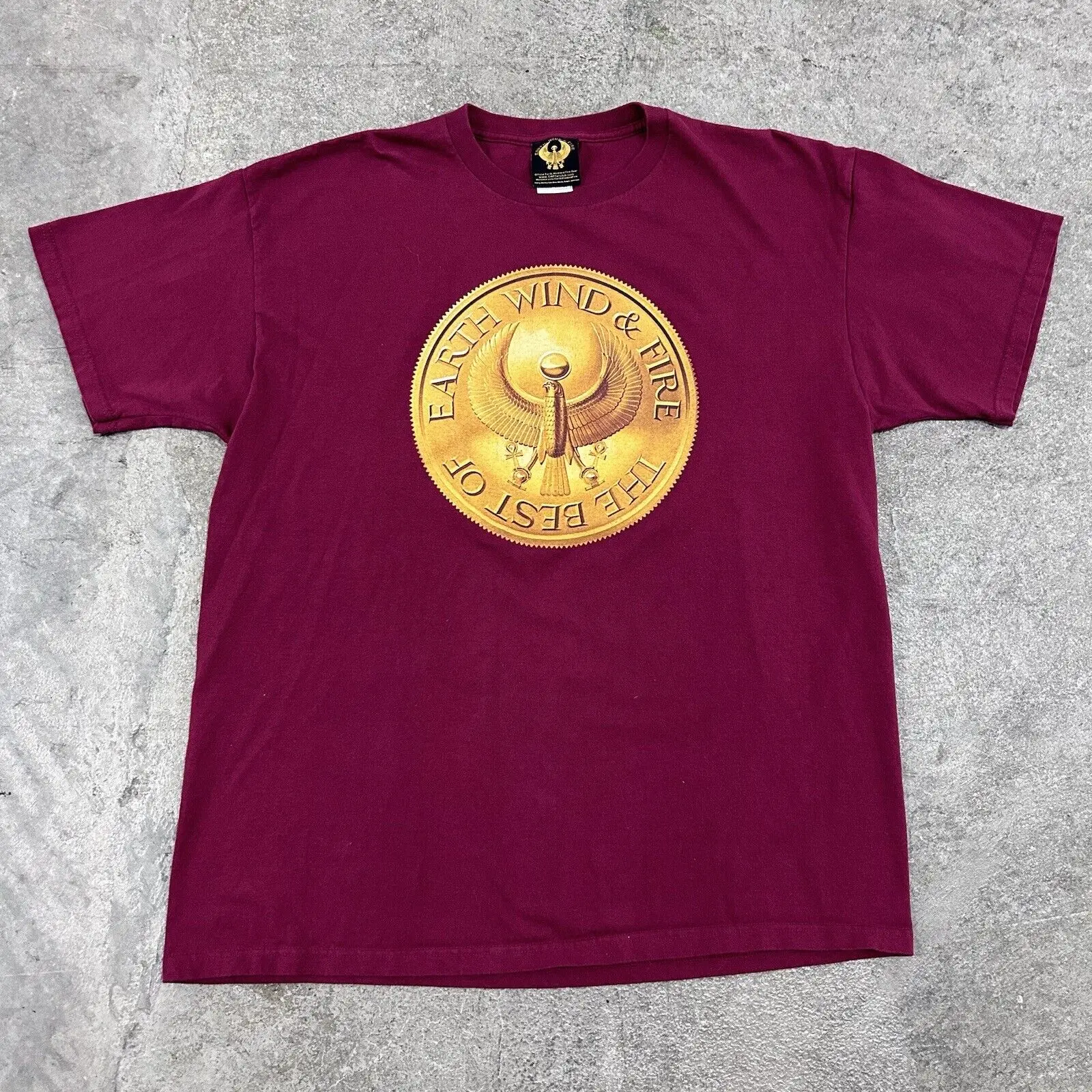 Винтажная футболка с изображением земли ветра и огня для концертов тур-группы