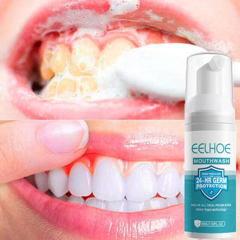 Teeth Whitening Mousse Toothpaste Removes Stains Fresh Breath Tooth Beauty Products Oral Hygiene Dental Bleach Cleaning Tools