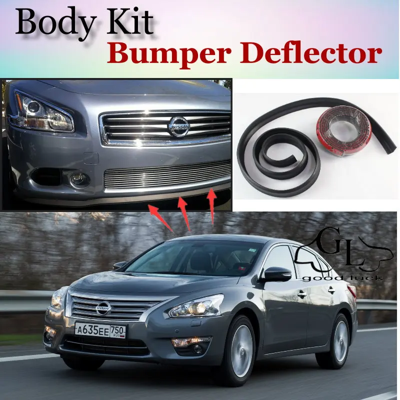 

Дефлектор губ бампера для Nissan Altima L31, L32A, D32, Teana, L33, передняя юбка спойлера ДЛЯ вентиляторов TG, комплект для тюнинга автомобиля/кузова/полосы