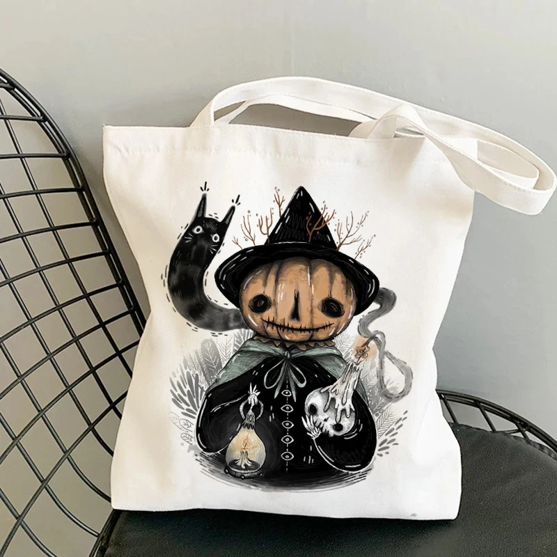 

Women Canvas Shopping Bag Female Canvas Bag Funny Mushroom Eco Handbag Students Book Bag Tote Reusable Grocery Shopper Bags