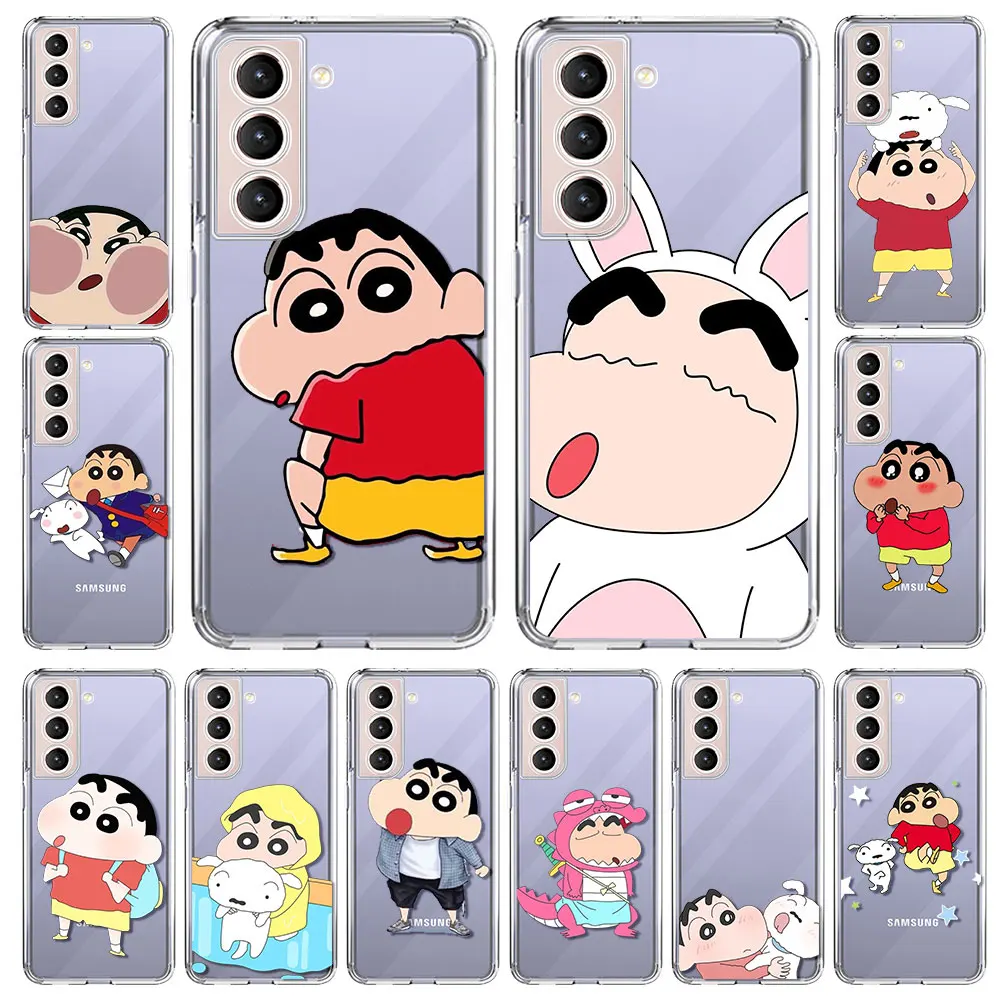 Crayo Shin-Chan чехол для Samsung Galaxy S20 FE S22 S21 Plus S10 S9 Note 20 9 10 Lite прозрачный мягкий телефона |
