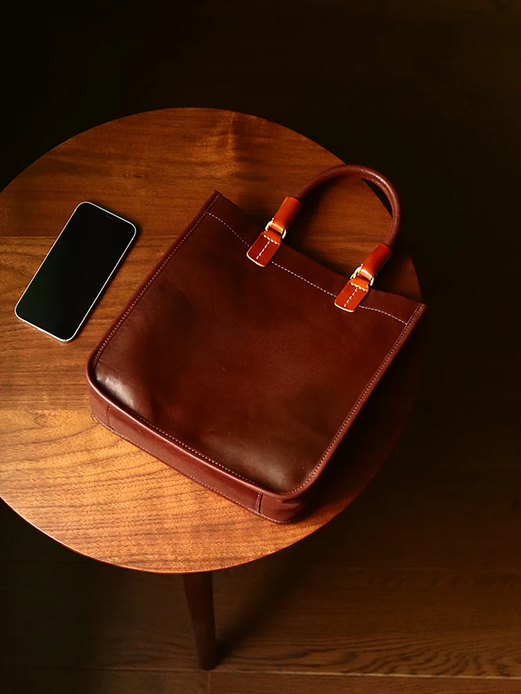 Сумка-ведро из натуральной кожи женская сумка ручной работы в стиле ретро