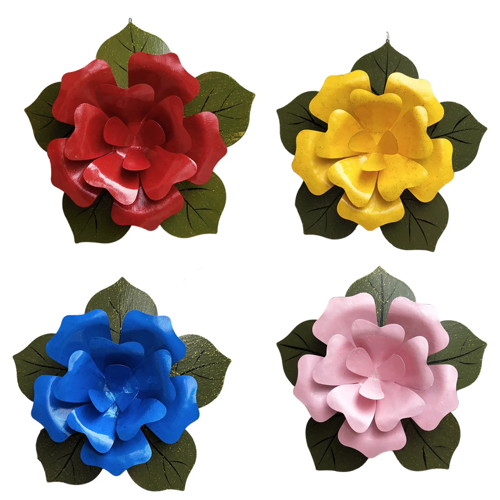 

Настенный декор, 3D Железная роза, уличные металлические цветы, декор для сада, кованые розы, для дома и улицы