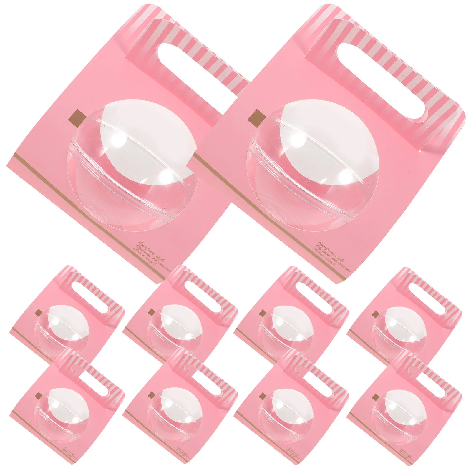 

10 Pcs Clear Packaging Bags Gift Box Transparent Cake Container Plastic Paper Cup