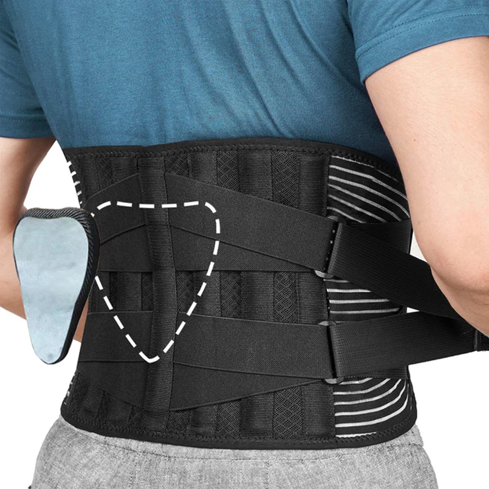 

1PCS Back Lumbar Support Belt Sport Double Pull Waist Orthopedic Corset Spine Decompression Waist Trainer Brace Back Pain Relief