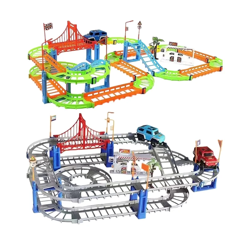 

Versatile Small Train Assembled Electric High-Speed Rail Car Runway Set Children's Toys
