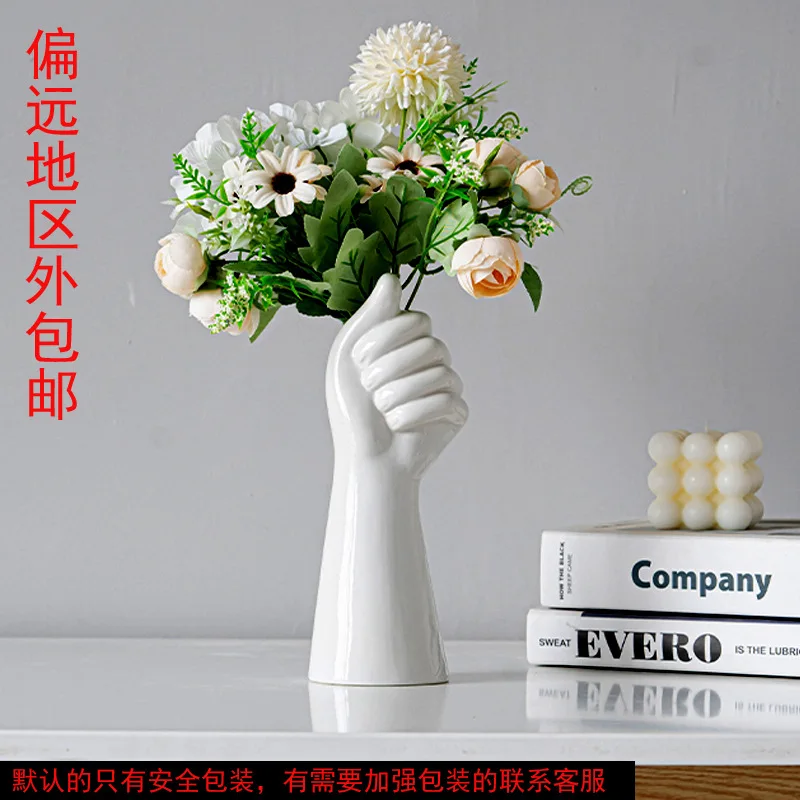 

Современная простая Скандинавская керамическая ваза, домашний декор, офисный выставочный зал, украшения ручной работы, организация ВАЗ