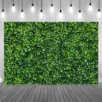 Grasses Wall Birthday Party Decoration Photography Backdrops Children Green Chroma Screen Ivy Leaves Floor Wedding Backgrounds