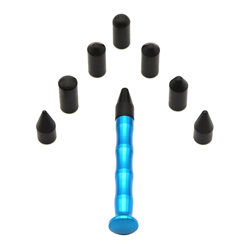 

Ручка для ремонта вмятин без покраски кузова автомобиля, алюминиевые инструменты для удаления вмятин с 8 наконечниками, инструменты для уда...