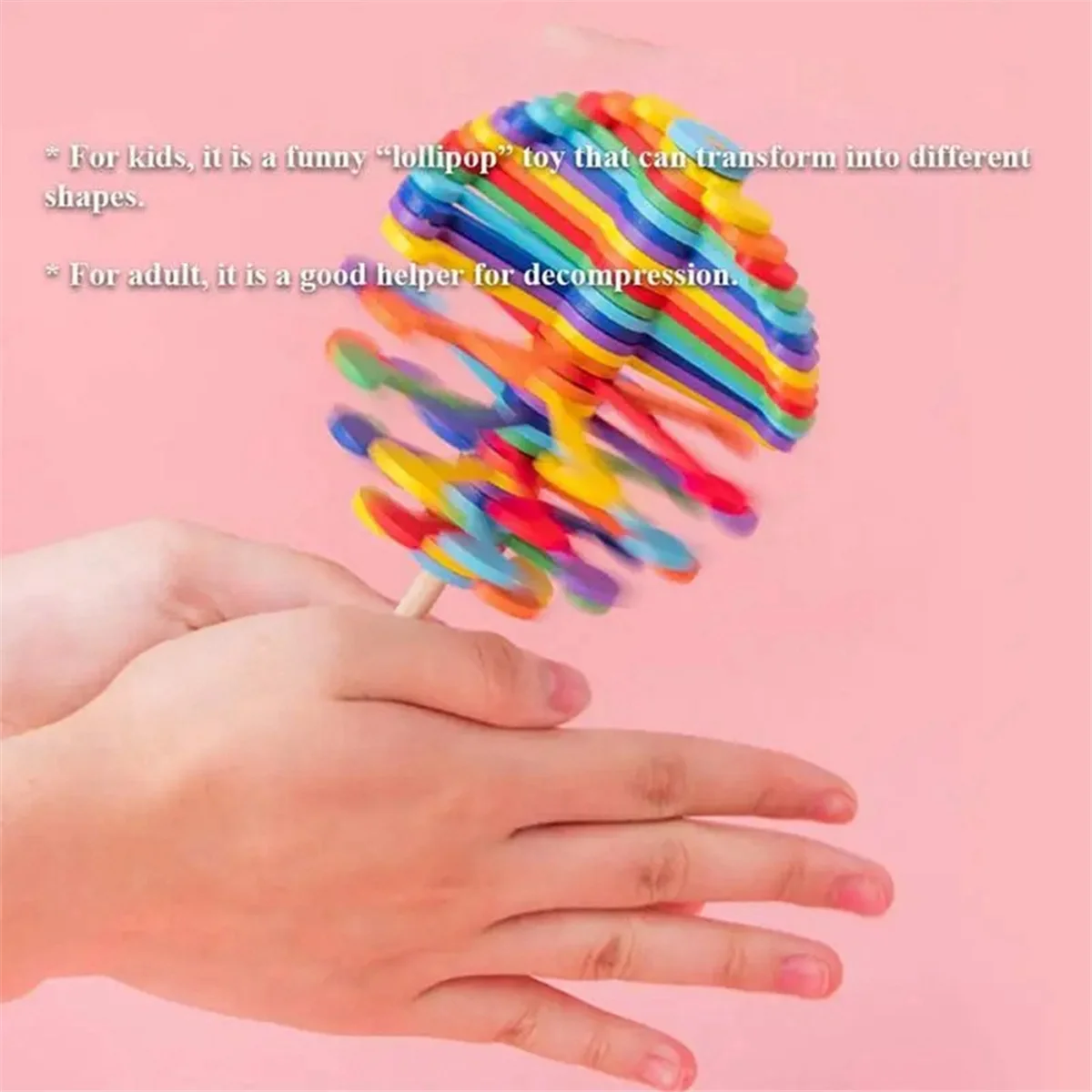 Деревянный Вращающийся леденец игрушка-Сенсорная развивающая игрушка для