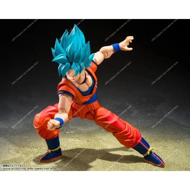 В наличии 100% оригинальная фигурка Bandai SHFiguarts Dragon Ball Z Super Saiyan Blue Goku, коллекционная аниме-фигурка, украшение для рабочего стола, подарок. (art.: 3920dcbf07c4d) - 3920dcbf07c4d