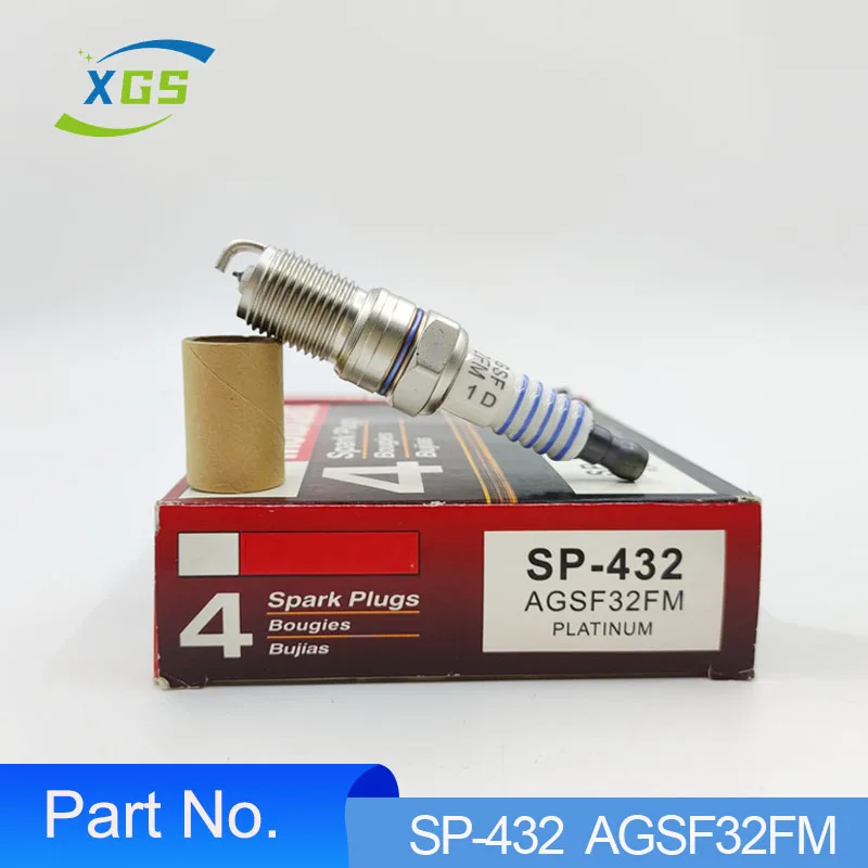 

4/6PCS New SP-432 AGSF32FM Platinum Spark Plug For Ford Mercury Contour E-150 Lincoln Explorer F250 Ranger Town AGSF 32FM SP432