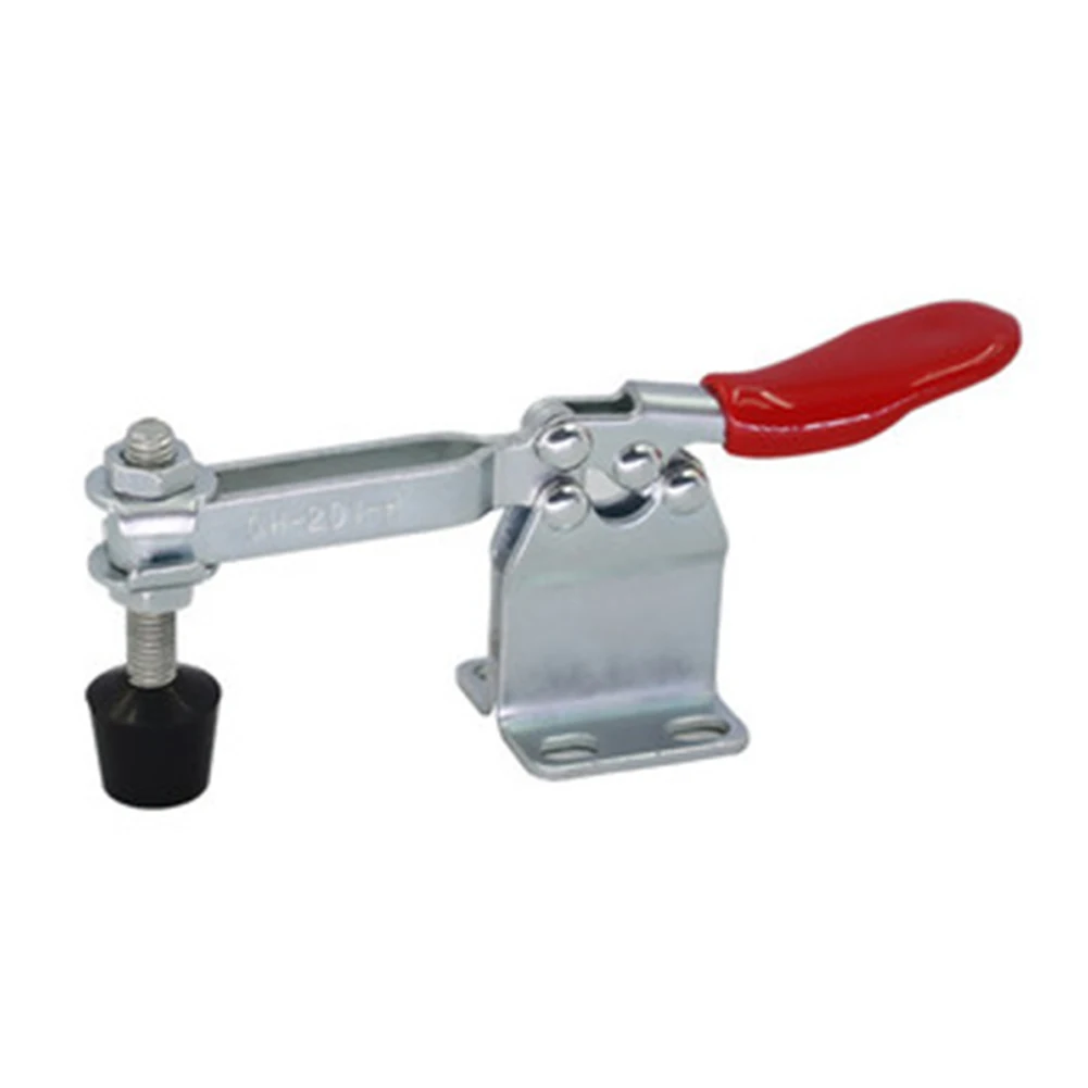 

Easy To Use Toggle Clamp GH-201-L Adjustable Pressure Tips Anti Slip Clamp Horizontal Quick-Release Red Safety