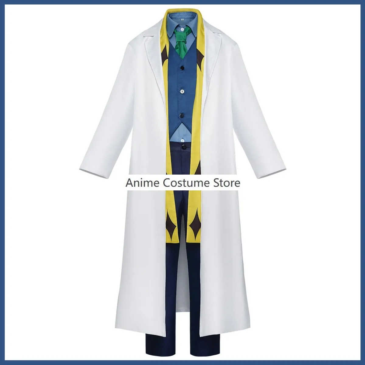 Костюм для косплея Лео гранз из аниме Магия и мышцы длинная белая куртка с