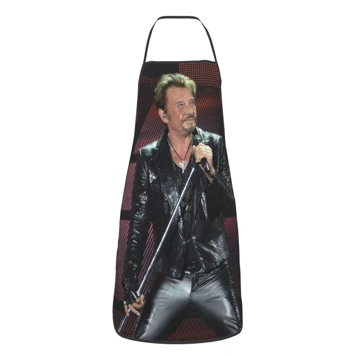 

Johnny Hallyday Rock Apron Women Men Unisex Bib Singer French France Cooking Kitchen Tablier Cuisine Chef Painting