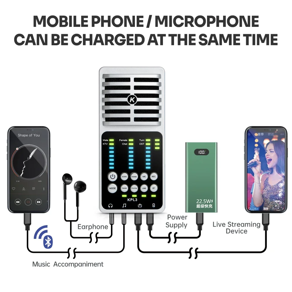 Звуковая карта с конденсаторным микрофоном и USB-интерфейсом |