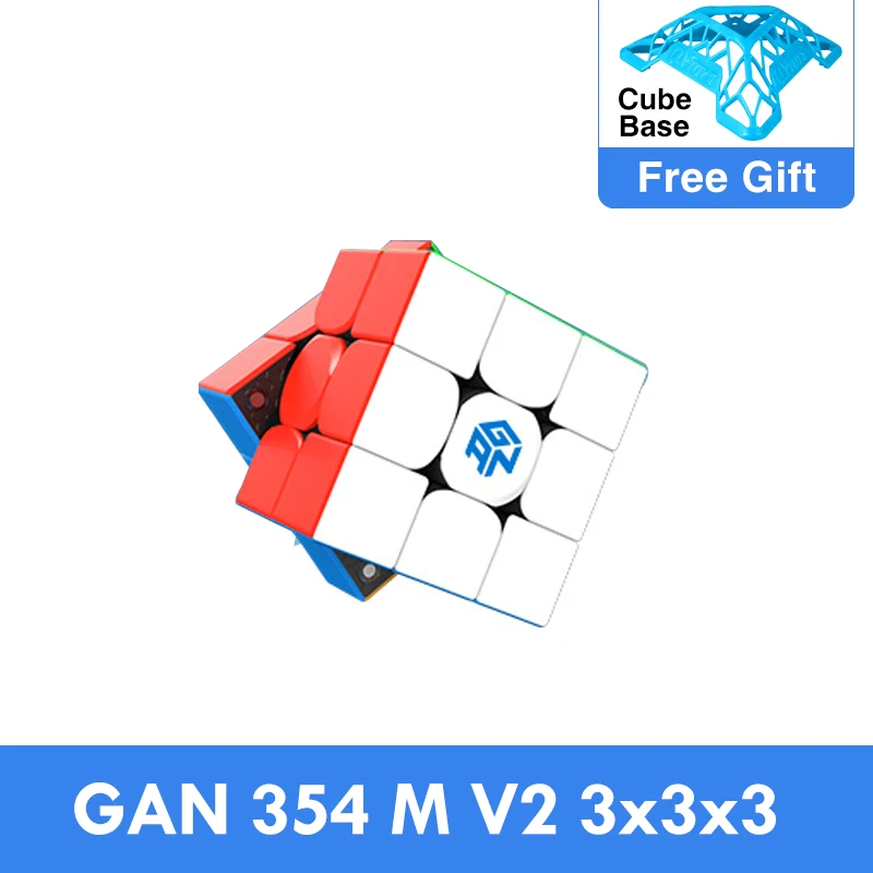 

GAN 354 M V2 3x3x3 Магнитный Новый Cubo Magico Cubing скорость 3x3 GAN354M 3x3x3 головоломки игрушки GAN354 M 2 соревнование Cubo