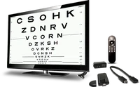 portable and digital vision chart for eye hospital with ce iso visual acuity chart android software panel