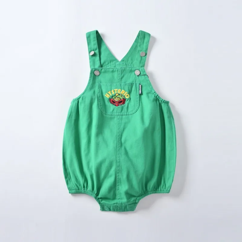 Детские брюки детский комбинезон хлопковый джинсовый с мультяшным рисунком