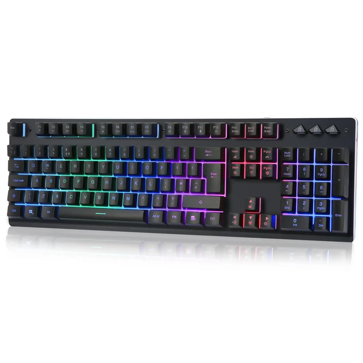 

Клавиатура Meco P010 игровая Механическая с RGB светодиодный кой, 104 клавиш
