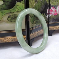 natural chinese guizhou cui hand carved round bar jade bracelet fashion boutique jewelry men and women light color jade bracelet