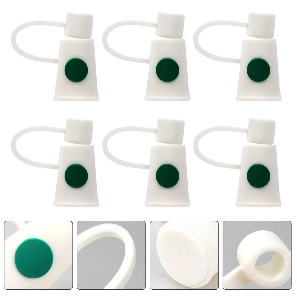

Straw Tips Drinking Caps Silicone Cover End Reusable Protector Plugs Protectors Straws Cap Covers Proof Lids Lid Anti Topper