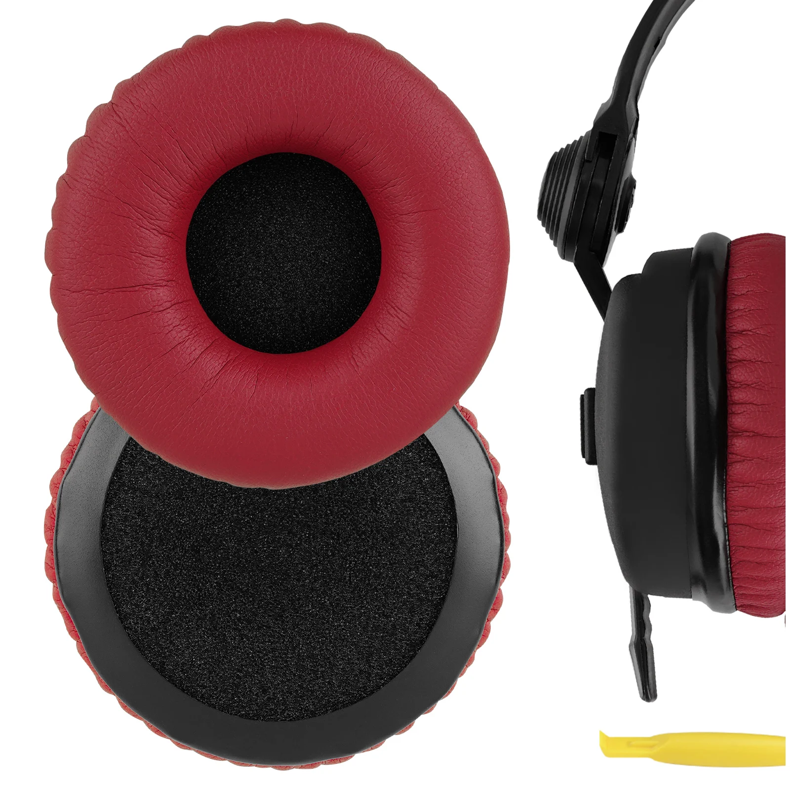 

Geekria QuickFit Protein Leather Replacement Ear Pads for Sennheiser HD25, HD25SP, HD25 Lite, HD25 Plus