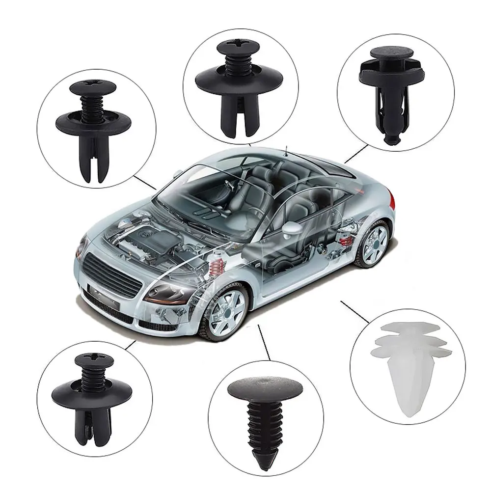 

Комплект зажимов для автомобильного крепления, заклепки для крыла, зажимы для кузова автомобиля, фиксаторы заклепки бампера, фиксаторы пан...