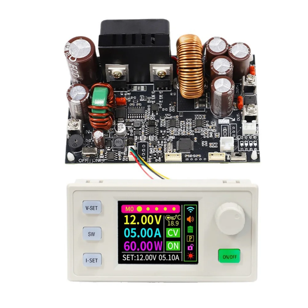 Фото XY7025S 1750W DC понижающий преобразователь напряжения 0-70В 25А с регулировкой тока и напряжения, с MPPT контроллером солнечной зарядки для аккумуляторов №3